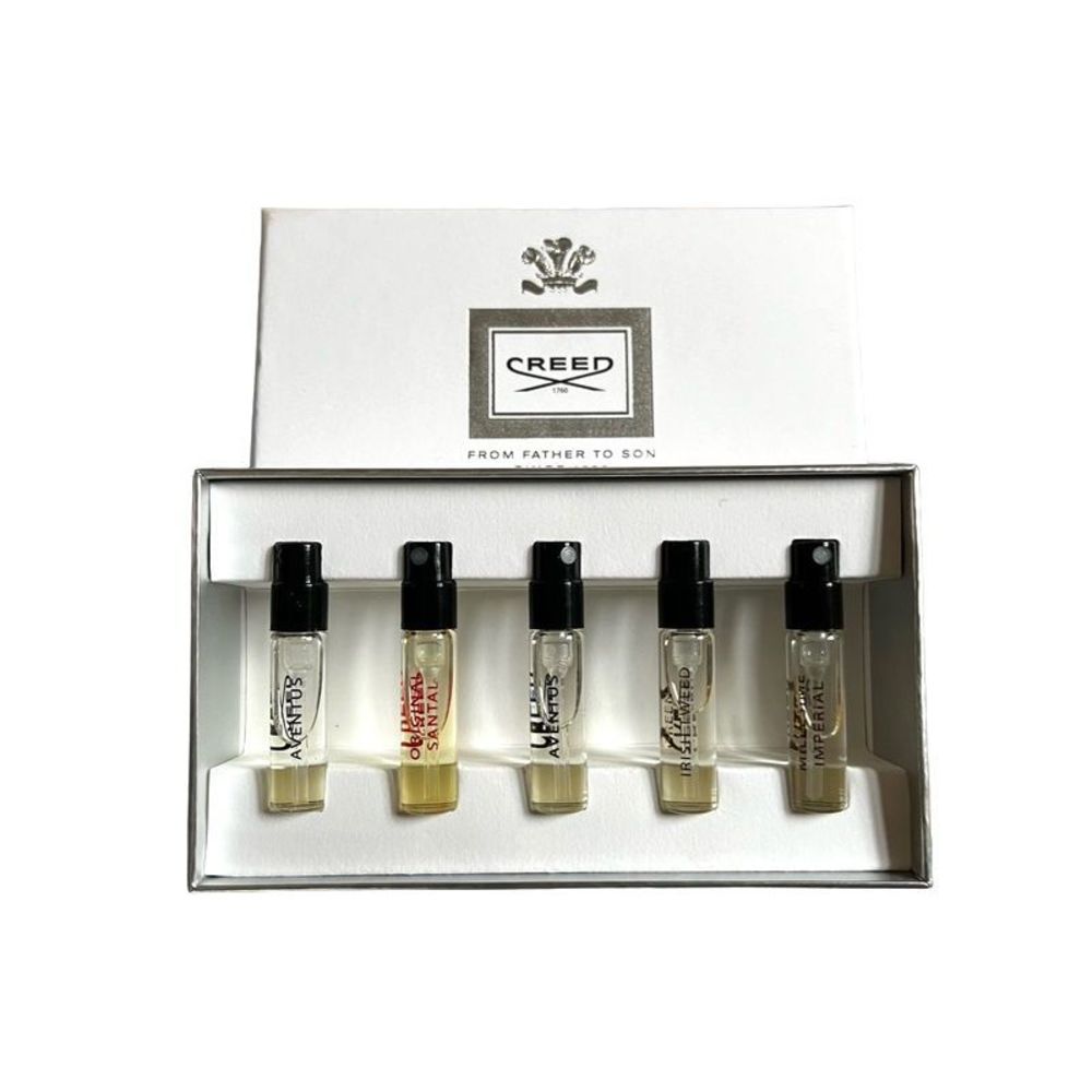 Creed for Men Cologne Sample Gift Box Aventus Green Irish Tweed Millesime Imperi